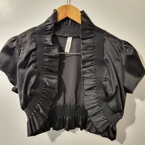 dress and crop jacket